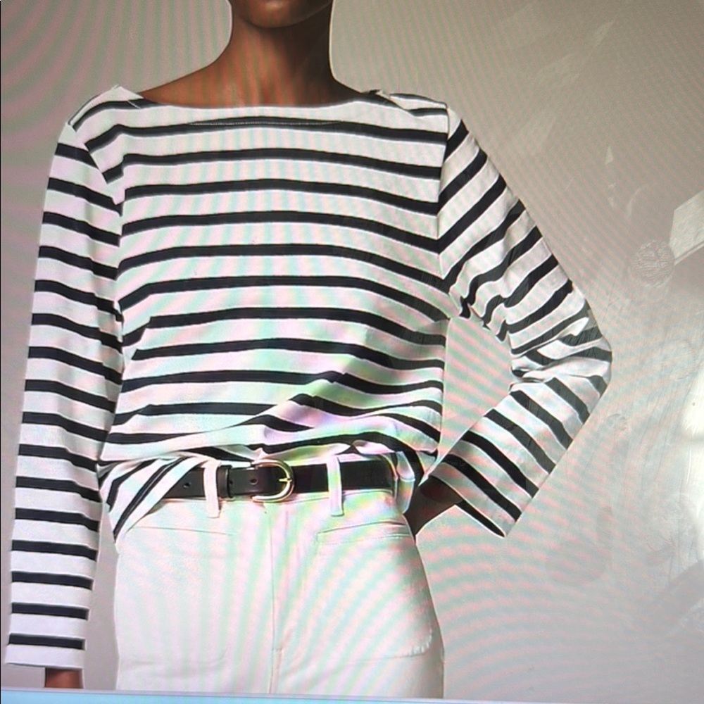 Size L NWT J. Crew Classic mariner boatneck long sleeve shirt